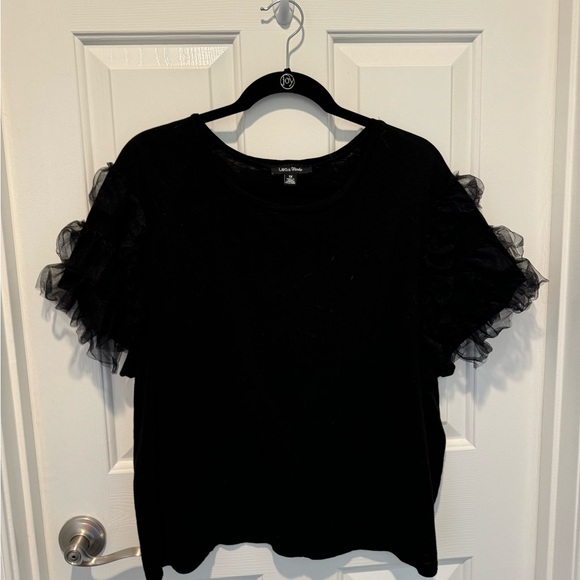 Anthropologie Tops - Lea & Viola by Anthropologie Black Short Sleeve Top Size 1X